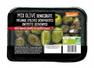 Zmiešajte olivy bez semien v zásobníku BIO 150 G