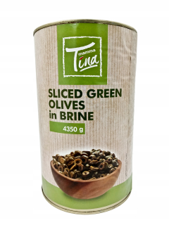 ZELENÉ OLIVY, nakrájané MAMMA TINA 4,35 kg