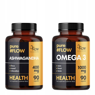 OMEGA 3 90K + ASHWAGANDHA 90K Rybí olej + ženšen