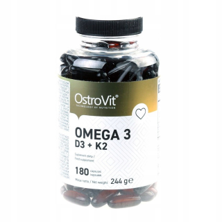 Omega 3 + vitamín D3 a K2 180 kapsuly Ostravit