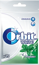 ORBIT GUMOVÁ BIELA SPEARMINTOVÁ TAŠKA 22 ks