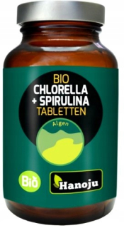 Organická chlorella spirulina Hanoju 400 mg 300 t