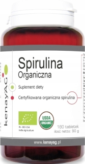 Organická spirulina Eco Bio z Indie 180 Tabuľka