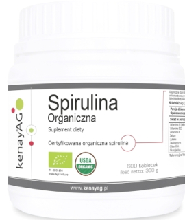 Organická spirulina Eco Bio z Indie 600 Tabuľka