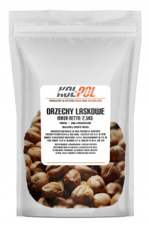 Orechy - Lieskové orechy 2.5kg trupované prírodné čerstvé