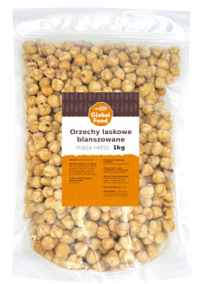 Orechy - Lieskové orechy BLANCHED 1KG 1000G