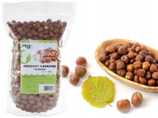Orechy - Lieskové orechy shelped 500g Natural - Migogroup