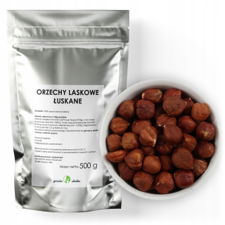 Orechy - Lieskové orechy lepené čerstvé prírodné 500g