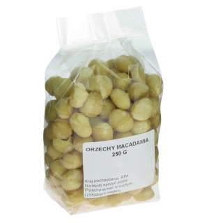 Orechy - Makadamské orechy 250 g makadamskej matice