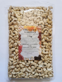 Orechy - Kešové orechy 1 kg výstredné celé vylúpané chutné