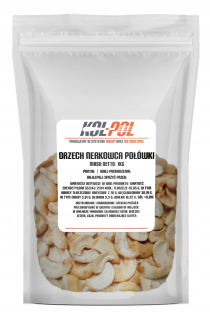 Orechy - PEŇAŽNÉ ORECHY 1 kg Prírodné polovice kešu