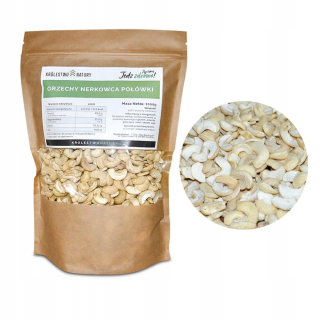 Orechy - Kešové orechy kľačiace polovice 1kg 1000g čerstvé