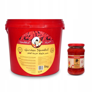 HARISSA SAMBAL HORKÉ OMÁČKY 5 kg + HABANERO 345 g