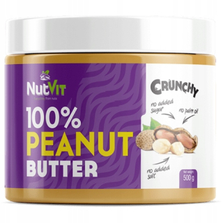 OSTROVIT 100% arašidové maslo 500g NutVit Crunchy