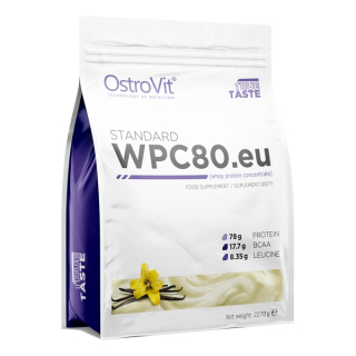 Proteín - Ostrovit WPC80.eu 2270g Vanilkovej proteínovej hmotnosti WPC
