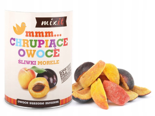 Sušené ovocie - OVOCIE LYOFILIZOVANÁ Slivková marhuľa MIX 65g MIXIT