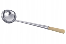 Okrúhla lyžica na wok.: 11.8cm Dĺžka: 36cm