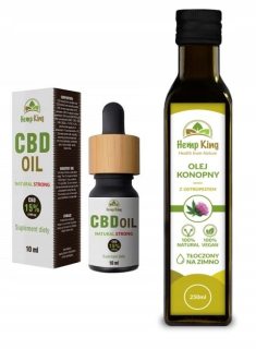CBD - CBD olej 15% + RAW konopný olej s ostrepestem PL