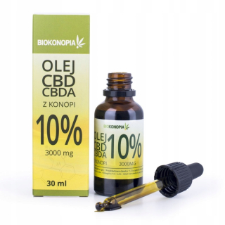 CBD - CBD + CBDA olej konope 10% 3000 mg 30ml Bioconopy