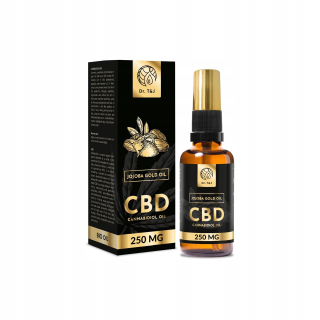 CBD - CBD olej z konope - 250 mg / 50 ml jojobového Gold Oil
