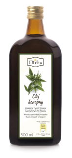 Konope olej 500ml za studena lisované čerstvé olvita