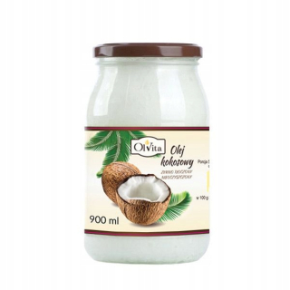 Kokosový olej 900ml s stlačením za studena.