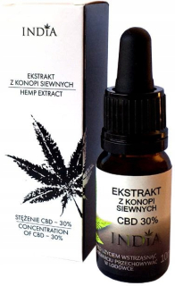 CBD - CBD konopný olej 30% extrakt z Indie Cosmetics