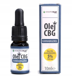 CBD - CBG konopný olej 5% 500mg certifikované