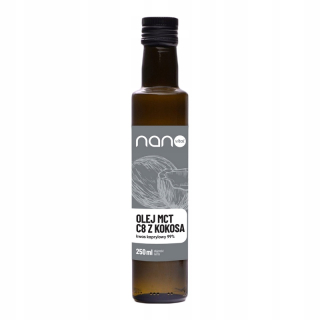 MCT C8 olej s kokosovými diétami Keto Nanovital 250 ml