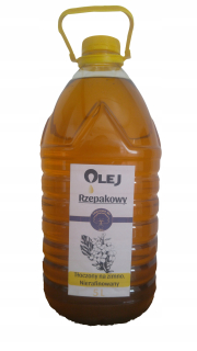 Repkový olej 5 l stlačený