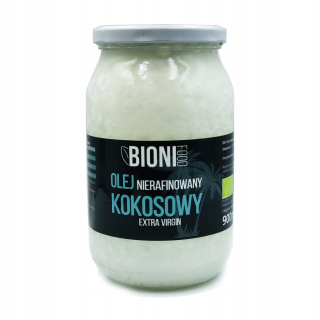 Bio non-rafinovaný kokosový olej 900ml extra panna