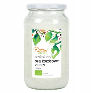 Kokosový olej Virgin 1LITR BIO UNIRIFIKOVANÉ BATOM