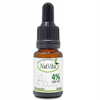 CBD - Bio CBD 4% konopný olej 10ml Natvita