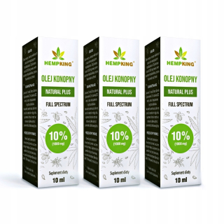 CBD - CBD konopný olej 10% Full Spectrum Hemking 3-Pak