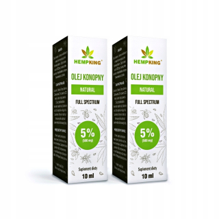 CBD - CBD konopný olej 5% | 10 ml | HempKing | 2-balenie