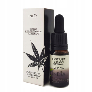 CBD - Konopný olej CBD 5% konopný extrakt z Indie