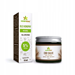 CBD - CBD 5% konopného oleja a CBD SALVE 1% masť