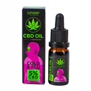 CBD - Konopný olej Euphoria studena a chrípka 5% CBD