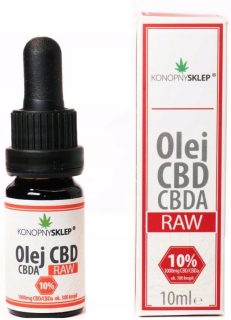 CBD - RAW HP 10% CBD + CBDA 10ml 1000mg Analýza