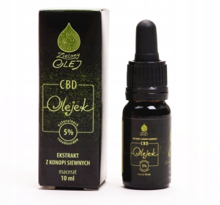 CBD - Konopný olej Bylinný extrakt 5% CBD CBG 10ml