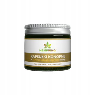 CBD - Konopný olej v kapsuliach CBD 10% 1000 mg 50 kusov