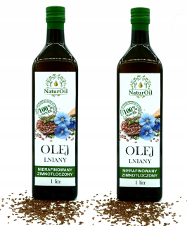 Ľanový olej v tvare za studena 2x1000ml NaturOil