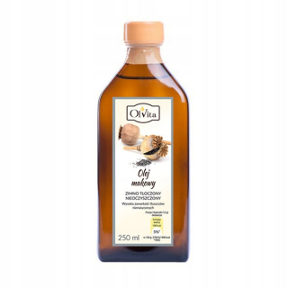 Poppyho oleja stlačeného za studena nepotvrdený 250ml