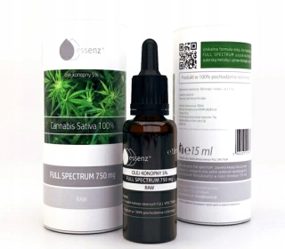 CBD - OIL HAPE olej 5% RAW Essenza 15ml CBD CBDA