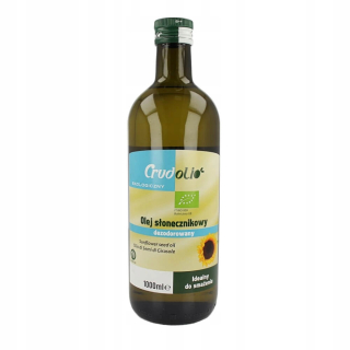 Slnečnicový olej na vyprážanie BIO 1 L CRUDOLIO