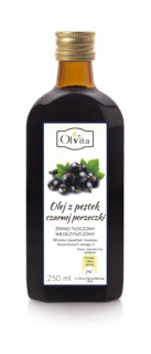 Čierne ríbezle Olej 250ml Brúsený