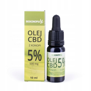 CBD - Konopný olej CBD 5%; 500 mg; 10 ml;