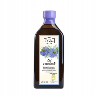 Olej z čierneho kmínu nečistý studený. 250 ml