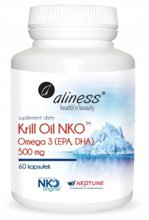 Krill Oil Omega 3 500mg 60 kapsúl Aliness