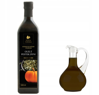 Tekvica olej 1000ml studený rezaný 100% čerstvý